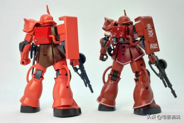 模玩测评：转11区测评系列 HG GTO 夏亚专用扎古II 红色彗星Ver.