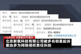 两巨头被多位明星起诉，涉王一博、张艺兴、杨洋、张雨绮、李冰冰、景甜等图片