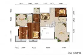 280平米最优雅的空中别墅，天际环幕露台让优雅生活品质直达高点图片