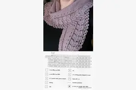「针织图解」20个披肩的编织花样，图案很美图片