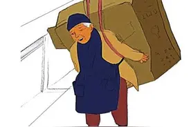 不忍公开的秘密！老人起早捡破烂 女儿开豪车跟随图片