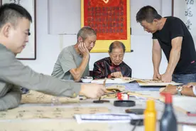 2万人围观！宁海小村102岁“书法爷爷”直播课火了图片