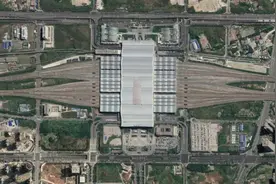 航拍高铁G1348次（长沙南-上海虹桥）各车站，途经南昌、杭州图片