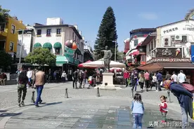 土耳其 安塔利亚 卡雷奇海边城堡步行街图片