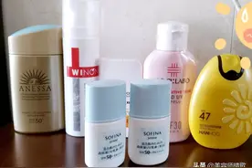 8款热门防晒：安耐晒不油有点干、理肤泉变小弟小、怡思丁搓泥图片