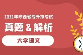 2021年陕西省专升本考试「大学语文」真题与解析（完整版）图片
