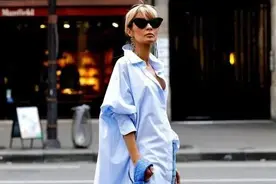 今夏的“天空蓝”有多美？6种绝美配色，唯有穿它才不辜负夏日图片