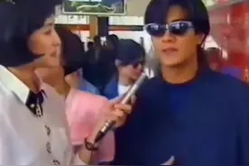 52岁周涛直呼忘记年龄，93年采访郭富城旧照曝光，有灵气机灵图片