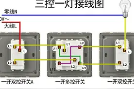 一灯单控、双控、三控，该如何选择开关、接线，详细为你解答图片