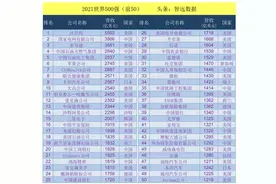 2021《财富》世界500强企业完整榜单图片