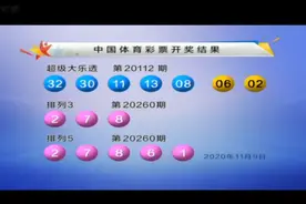 大乐透第20112期开奖快讯：龙头08凤尾32+后区偶偶组合图片