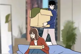 和男朋友同居，到底有多“尴尬”?(漫画)图片