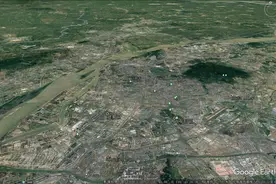 南京市地形图图片