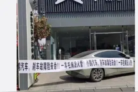 小鹏汽车遭遇车主维权，车主拉横幅称“刹车故障险丧命”！蔚来汽车也有刹车失灵事故发生图片