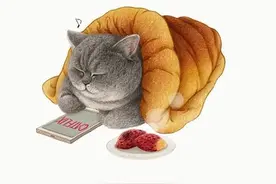板绘 | 猫咪的友爱日常~逛逛超市、称称体重图片