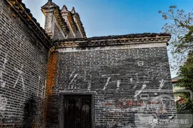 江西吉州区钓源古村，明清古建筑有102栋老墙有旧时标语，看啥样图片