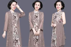 我的天！68年的老妈，穿上新推出“高端裙”，美得像40出头的姐姐图片