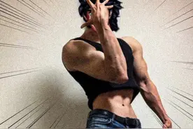 真实版“JOJO立”，网友晒出二次元身材，这是认真的吗？图片