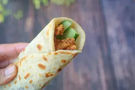 自制墨西哥鸡肉卷，5分钟就上桌，不用揉面真省事，孩子的最爱图片