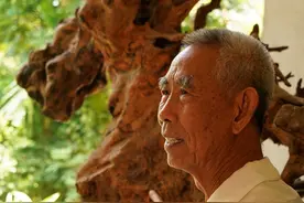 农村大爷在沙沟里挖出巨型古树根，形状像麒麟，10万不卖，看啥样图片