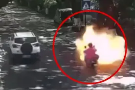 电瓶车起火导致父女重度烧伤，电池有爆炸风险，这几点要知道图片