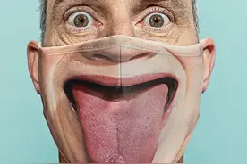 创意口罩~笑着面对生活图片