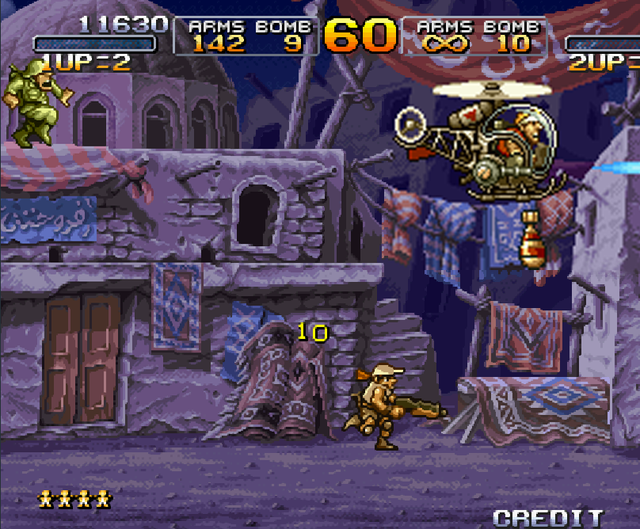 《合金弹头》1代居然还有789关，而大象和骆驼最早在2代已经出现