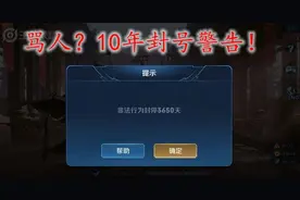 王者荣耀：严格净化局内环境，局内辱骂直接封号十年处理图片