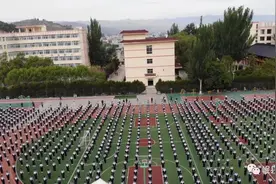 岷县一中花式课间操，好“嗨”哟！图片