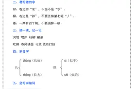 二年级下册语文第一课《古诗二首》，老师备课后，整理出这些重点图片
