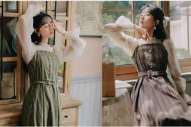 冬天想美丽出游？10套文艺套装裙，简约时尚，巧遮肉显瘦图片