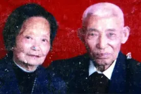 川军排长离家抗日，与妻子分别60年，82岁结婚时才知妻子就在枕边图片