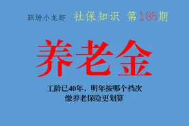 工龄已40年，明年按哪个档次缴养老保险更划算？性价比最高？图片