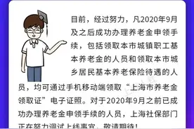退休证有电子版了！“上海市养老金领取证”电子证照攻略在此→图片