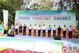 青岛莱西市“中国农民丰收节”活动启动仪式在水集街道产芝湖新村举行图片