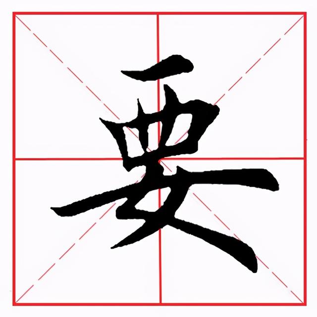 田英章毛笔楷书《偏旁部首·西字旁》