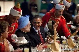 看到印度的国宴，再看中国国宴，网友：不多不多，一碗白菜的差距图片