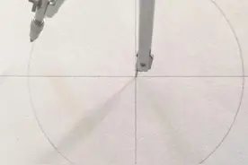 椭圆的画法-同心圆方法图片