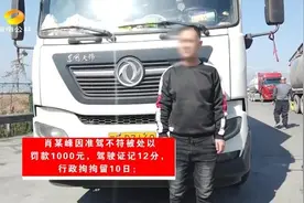 男子持c1驾照开大货车，栽交警手里了……图片