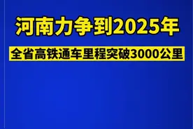 打造“轨道上的中原城市群”河南力争到2025年全省高铁通车里程突破3000公里图片