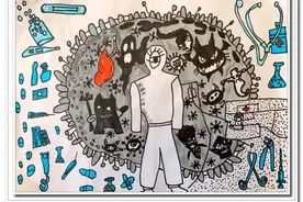 9幅“最美童画”亮相中国国家博物馆，专家评价是“群众绘画中最闪耀的存在”图片