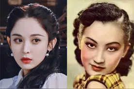 杨幂脸型像芒果，高圆圆法令纹突兀，越美艳越不适合民国造型？图片
