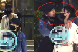 王大陆蔡卓宜恋情疑曝光！路边摘下口罩大胆接吻，女方喝醉被抱走图片