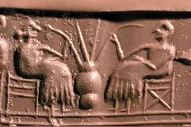 5300年前中国良渚人移民伊拉克，编织草席子，写下：甫，凤月图片