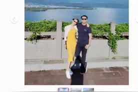 苗苗晒甜蜜出游照！与老公搂肩合照大秀恩爱，郑恺发际线惹人担忧图片