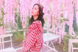 金智秀，花下美人图片