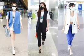 夏天穿什么潮？无袖西装了解一下，可知性可休闲，张萌戚薇都喜欢图片