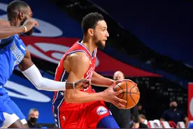 东契奇仅19分7失误独行侠惨败76人！恩比德23+9图片