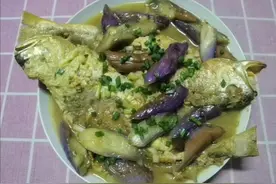 冬瓜汤烧黄花鱼茄子，这做法鱼汤茄子皆鲜味十足且老少皆宜食用图片