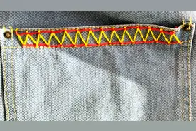 牛仔衣服可以这样缝几针，装饰效果很特别